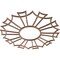 Ekena Millwork Augustus Wood Fretwork Pierced Ceiling Medallion, Walnut, 16"OD x 5 5/8"ID x 3/8"T CMWP16X16X0375AUWA - alternate 4
